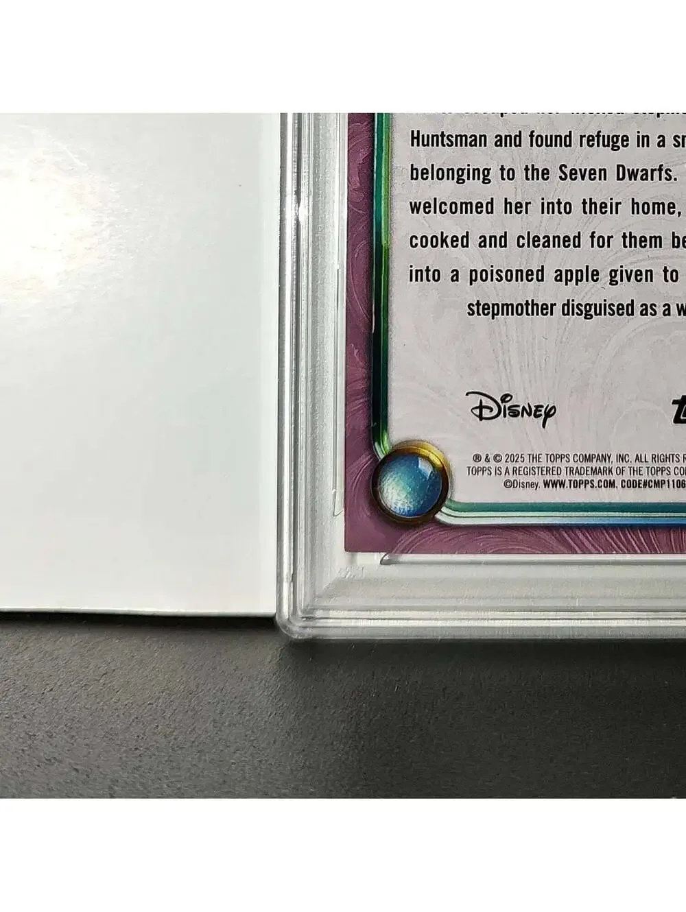 Snow White  2025 Topps Disney Cartoon Princess #151 Card PSA 8